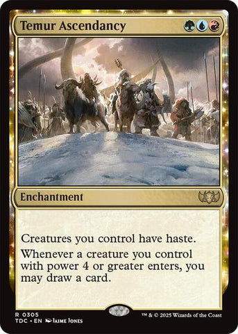 Temur Ascendancy (Commander: Tarkir: Dragonstorm) Near Mint