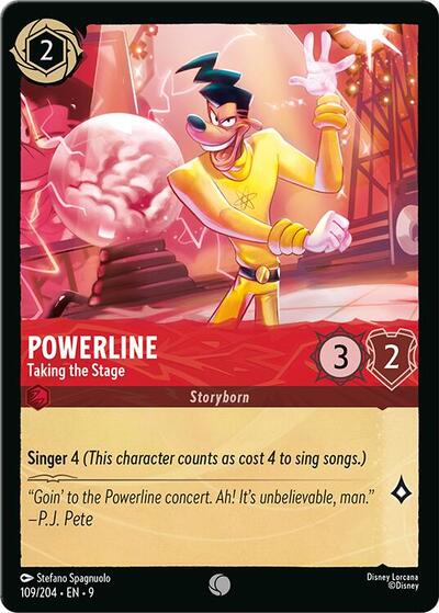 Powerline - Taking the Stage (Fabled) Near Mint Cold Foil
