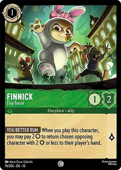 Finnick - Tiny Terror (Whispers in the Well) Near Mint Cold Foil
