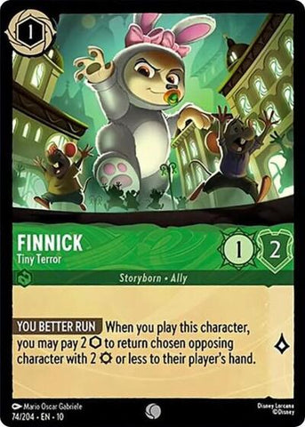 Finnick - Tiny Terror (Whispers in the Well) Near Mint Cold Foil