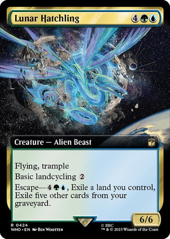 Lunar Hatchling (Extended Art) (Universes Beyond: Doctor Who) Near Mint Foil