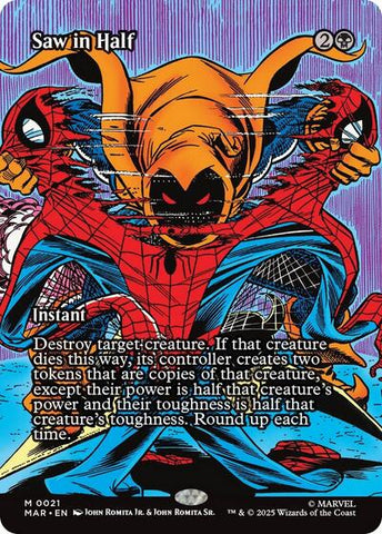 Saw in Half (Borderless) (Marvel Eternal-Legal) Near Mint Foil