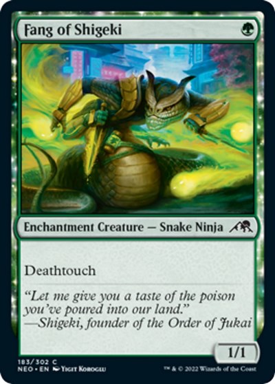 Fang of Shigeki (Kamigawa: Neon Dynasty) Near Mint