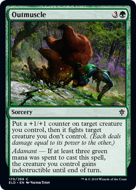 Outmuscle (Throne of Eldraine) Near Mint Foil