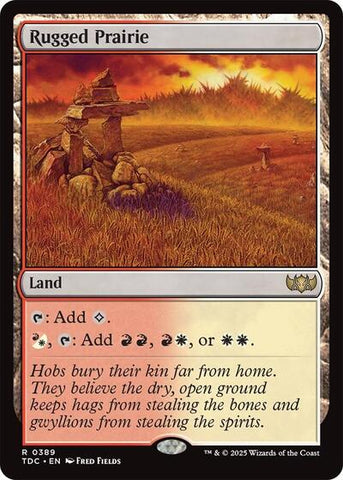 Rugged Prairie (Commander: Tarkir: Dragonstorm) Near Mint