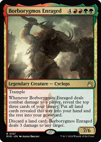 Borborygmos Enraged (Ravnica Remastered) Near Mint Foil