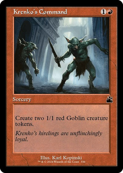 Krenko's Command (Retro Frame) (Ravnica Remastered) Near Mint