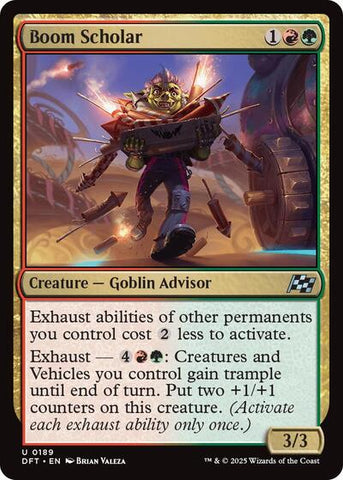 Boom Scholar (Aetherdrift) Near Mint Foil