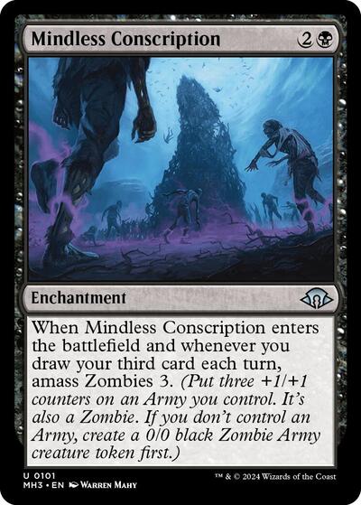 Mindless Conscription (Modern Horizons 3) Near Mint Foil