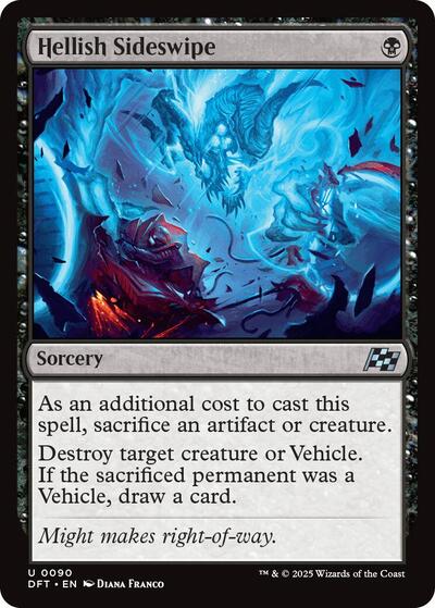Hellish Sideswipe (Aetherdrift) Near Mint Foil