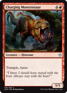 Charging Monstrosaur (Ixalan) Near Mint