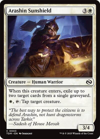 Arashin Sunshield (Tarkir: Dragonstorm) Near Mint Foil