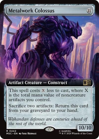 Metalwork Colossus (Extended Art) (Commander: Marvel Super Heroes) Near Mint