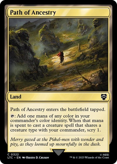 Path of Ancestry (Commander: The Lord of the Rings: Tales of Middle-earth) Near Mint