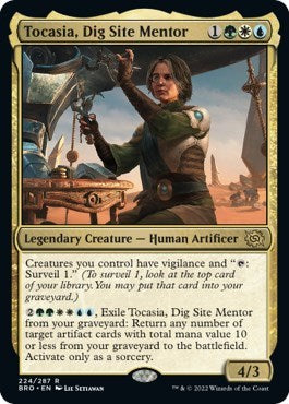 Tocasia, Dig Site Mentor (The Brothers' War) Near Mint Foil