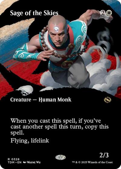 Sage of the Skies (Borderless) (Tarkir: Dragonstorm) Near Mint