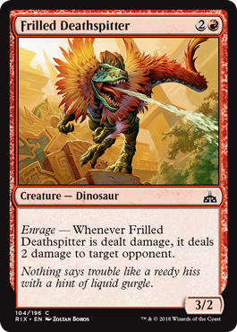 Frilled Deathspitter (Rivals of Ixalan) Near Mint Foil