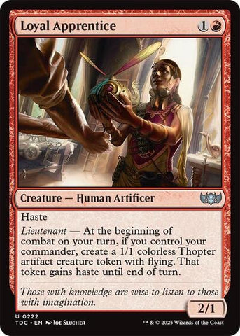 Loyal Apprentice (Commander: Tarkir: Dragonstorm) Near Mint