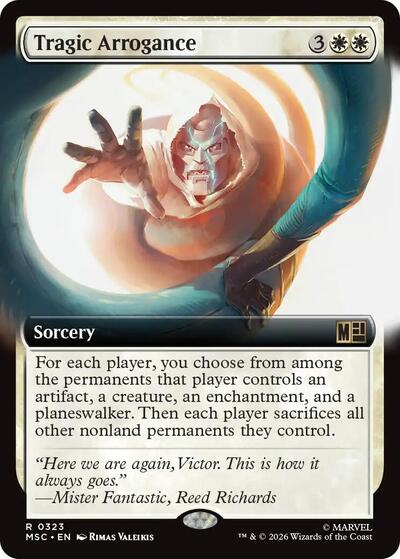 Tragic Arrogance (Extended Art) (Commander: Marvel Super Heroes) Near Mint
