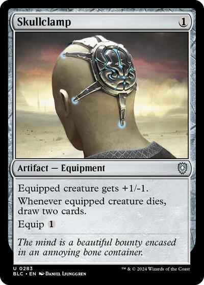 Skullclamp (Commander: Bloomburrow) Near Mint