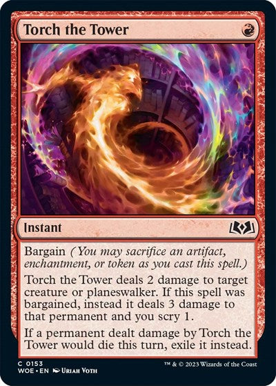 Torch the Tower (Wilds of Eldraine) Near Mint Foil