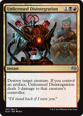 Unlicensed Disintegration (Kaladesh) Near Mint