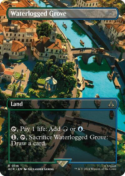 Waterlogged Grove (Borderless) (Universes Beyond: Assassin's Creed) Near Mint