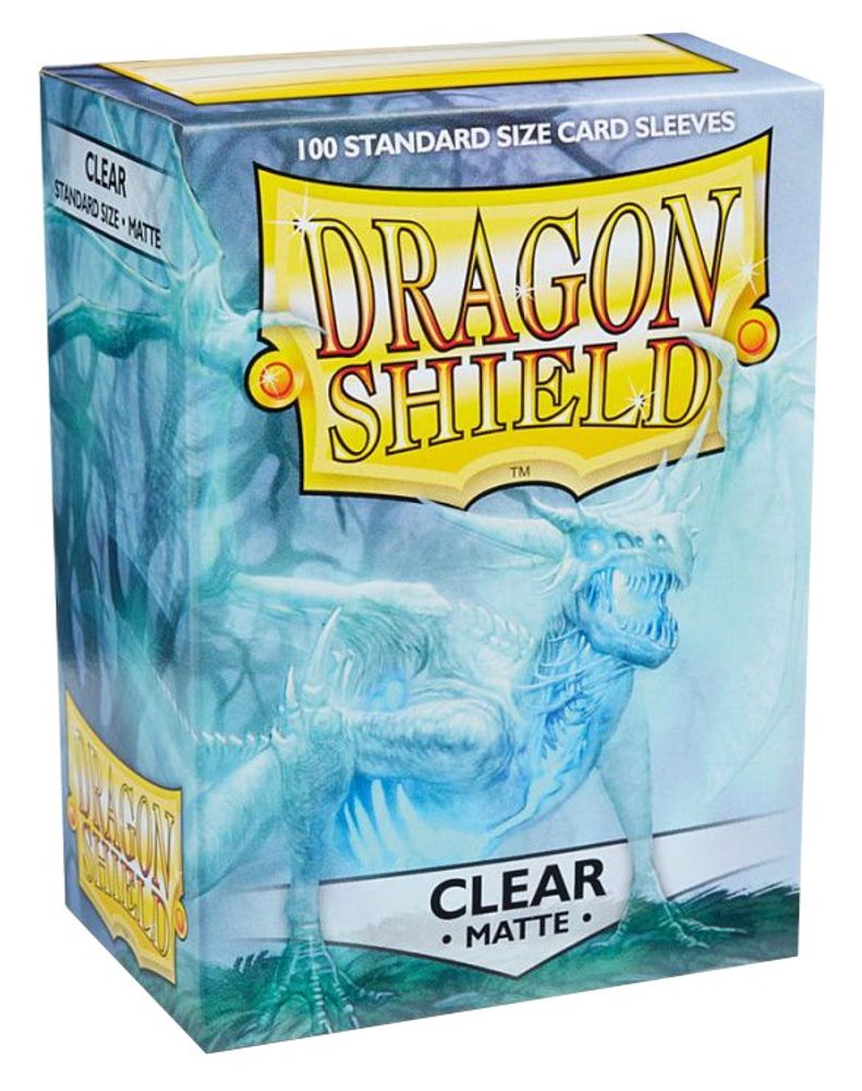 Dragon Shield Matte Sleeves - Clear (100-Pack)