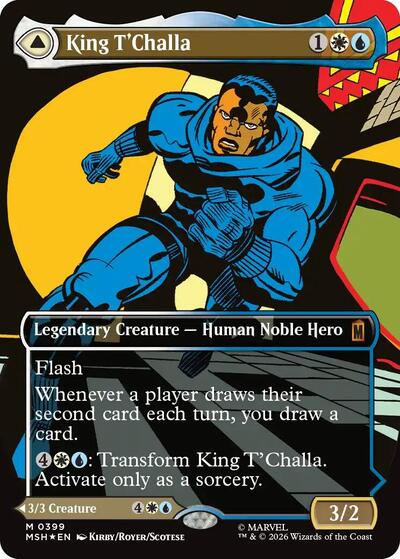 King T'Challa (Borderless) (0399) (Marvel Super Heroes) Near Mint Foil
