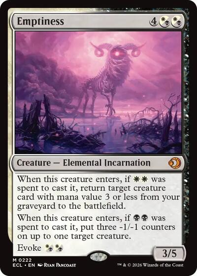 Emptiness (Lorwyn Eclipsed) Near Mint