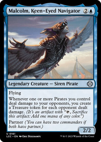 Malcolm, Keen-Eyed Navigator (Commander: The Lost Caverns of Ixalan) Near Mint