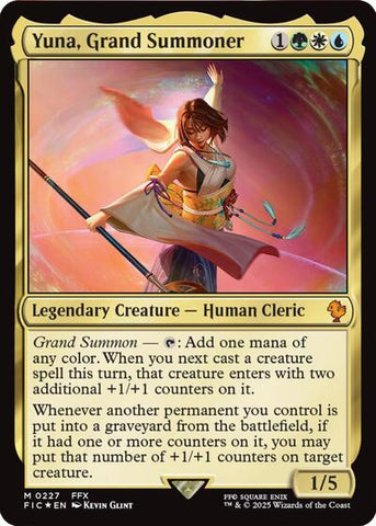 Yuna, Grand Summoner (Commander: FINAL FANTASY) Near Mint Foil