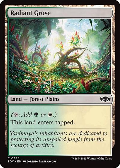 Radiant Grove (Commander: Tarkir: Dragonstorm) Near Mint