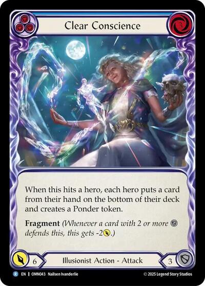 Clear Conscience (Blue) (Omens of the Third Age) Near Mint Foil