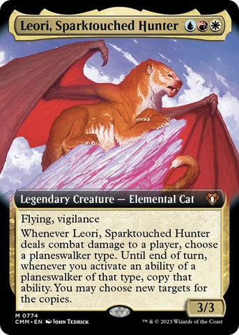 Leori, Sparktouched Hunter (Extended Art) (Commander Masters) Near Mint Foil