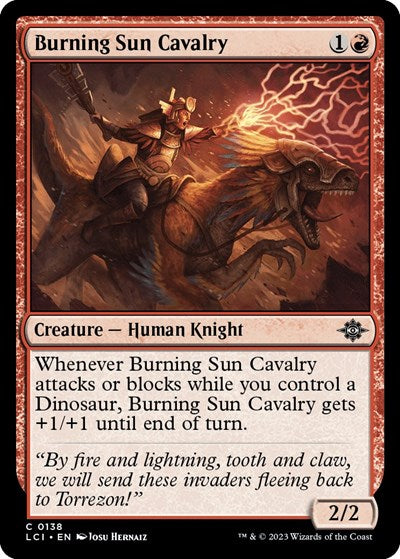 Burning Sun Cavalry (The Lost Caverns of Ixalan) Near Mint Foil