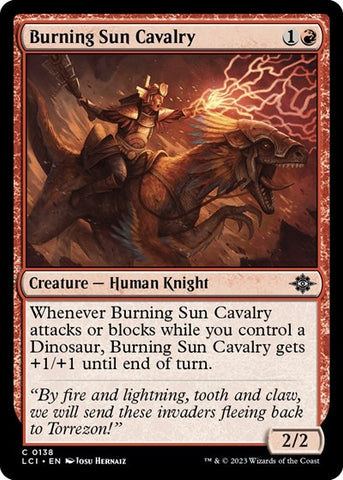 Burning Sun Cavalry (The Lost Caverns of Ixalan) Near Mint Foil