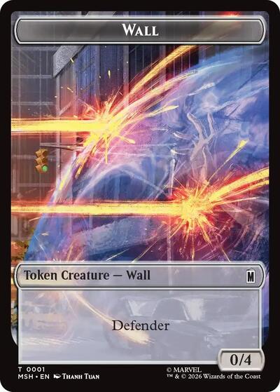 Wall / Alien Double-Sided Token (Marvel Super Heroes) Near Mint Foil
