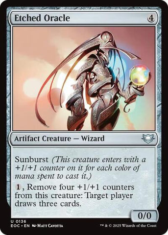 Etched Oracle (Commander: Edge of Eternities) Near Mint