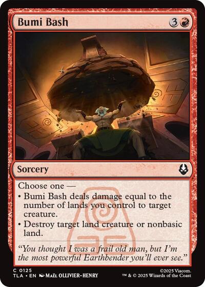 Bumi Bash (Avatar: The Last Airbender) Near Mint Foil