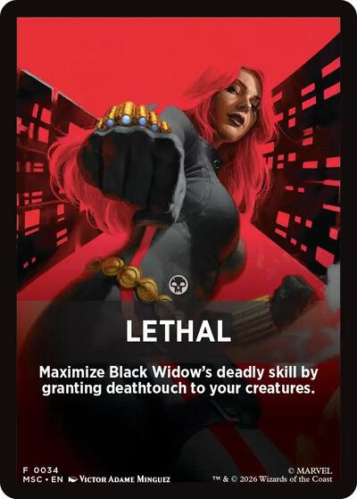 Lethal Theme Card (Commander: Marvel Super Heroes) Near Mint