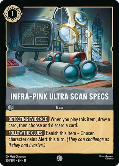 Infra-Pink Ultra Scan Specs (Winterspell) Near Mint