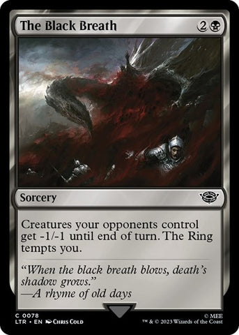 The Black Breath (Universes Beyond: The Lord of the Rings: Tales of Middle-earth) Near Mint Foil