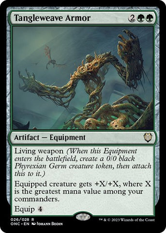 Tangleweave Armor (Commander: Phyrexia: All Will Be One) Near Mint Foil
