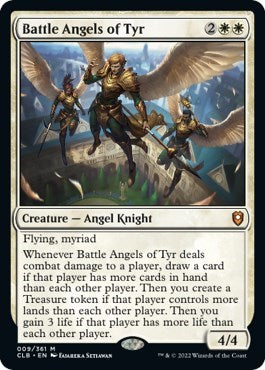 Battle Angels of Tyr (Commander Legends: Battle for Baldur's Gate) Light Play Foil