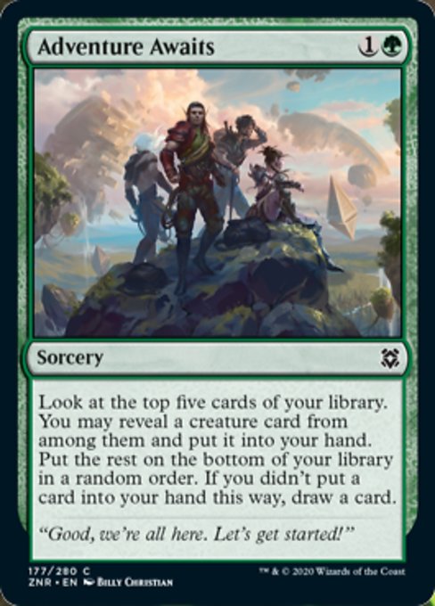 Adventure Awaits (Zendikar Rising) Near Mint Foil