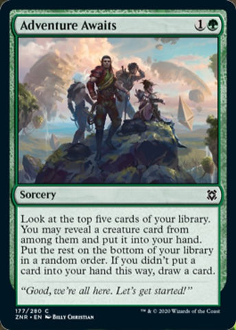 Adventure Awaits (Zendikar Rising) Near Mint Foil