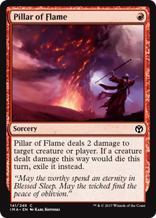 Pillar of Flame (Iconic Masters) Near Mint Foil