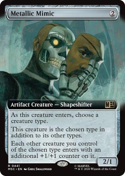 Metallic Mimic (Extended Art) (Commander: Marvel Super Heroes) Near Mint