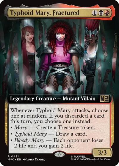 Typhoid Mary, Fractured (Extended Art) (Commander: Marvel Super Heroes) Near Mint